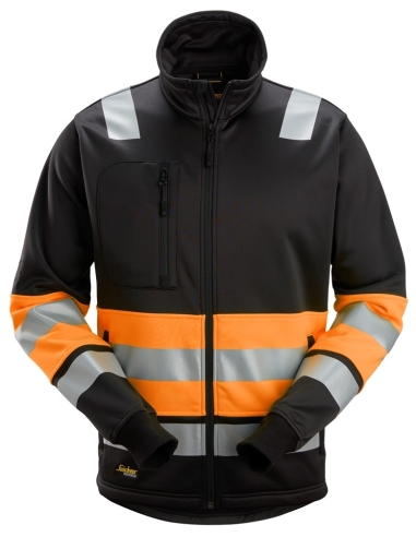 8034 - VESTE HAUTE VISIBILITÉ AVEC FERMETURE À GLISSIÈRE PLEINE LONGUEUR, CLASSE 1 SNICKERS WORKWEAR