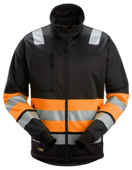 8034 - VESTE HAUTE VISIBILITÉ AVEC FERMETURE À GLISSIÈRE PLEINE LONGUEUR, CLASSE 1 SNICKERS WORKWEAR