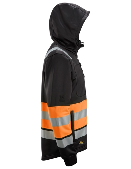 8038 - SWEAT À CAPUCHE AVEC FERMETURE À GLISSIÈRE, HAUTE VISIBILITÉ CLASSE 1 SNICKERS WORKWEAR