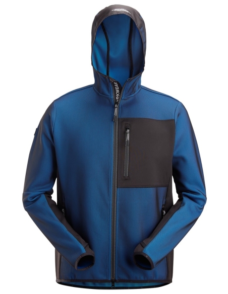 8044 - FLEXIWORK, VESTE À CAPUCHE DE COUCHE INTERMÉDIAIRE AVEC FERMETURE À GLISSIÈRE PLEINE LONGUEUR SNICKERS WORKWEAR