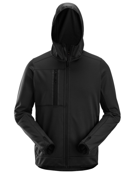 8058 - ALLROUNDWORK, SWEAT-SHIRT À CAPUCHE EN POLAIRE AVEC FERMETURE À GLISSIÈRE PLEINE LONGUEUR SNICKERS WORKWEAR