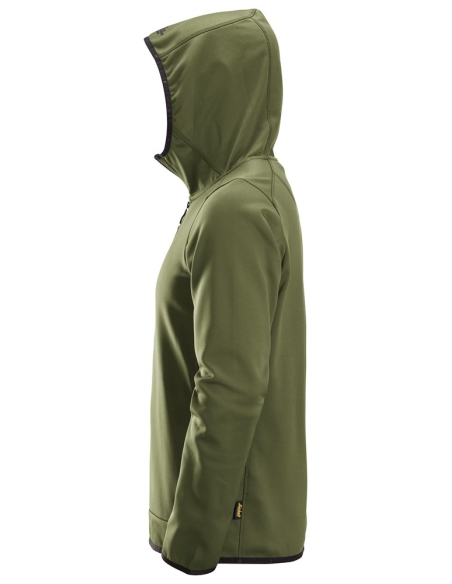 8058 - ALLROUNDWORK, SWEAT-SHIRT À CAPUCHE EN POLAIRE AVEC FERMETURE À GLISSIÈRE PLEINE LONGUEUR SNICKERS WORKWEAR