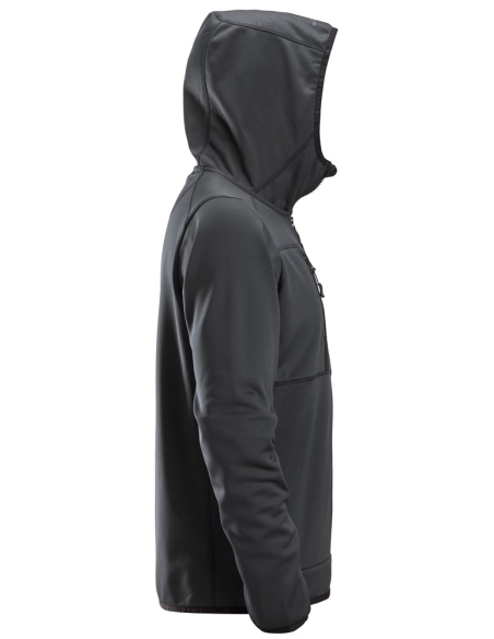8058 - ALLROUNDWORK, SWEAT-SHIRT À CAPUCHE EN POLAIRE AVEC FERMETURE À GLISSIÈRE PLEINE LONGUEUR SNICKERS WORKWEAR