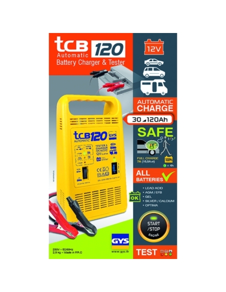 CHARGEUR DE BATTERIE TCB 120 AUTOMATIQUE - GYS