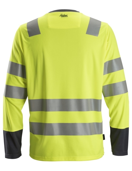 2433 - ALLROUNDWORK, T-SHIRT À MA NCHES LONGUES, HAUTE VISIBILITÉ, CLASSE 2 SNICKERS WORKWEAR