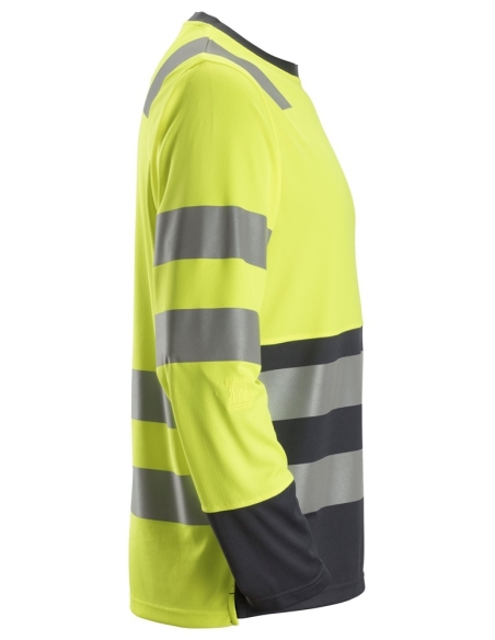 2433 - ALLROUNDWORK, T-SHIRT À MA NCHES LONGUES, HAUTE VISIBILITÉ, CLASSE 2 SNICKERS WORKWEAR