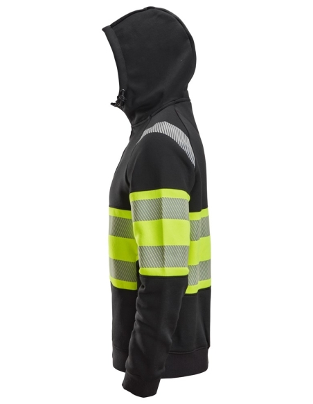 2838 - SWEAT À CAPUCHE HAUTE VISIBILITÉ AVEC FERMETURE À GLISSIÈRE PLEINE LONGUEUR, CLASSE 1 SNICKERS WORKWEAR