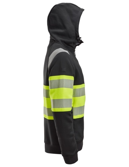 2838 - SWEAT À CAPUCHE HAUTE VISIBILITÉ AVEC FERMETURE À GLISSIÈRE PLEINE LONGUEUR, CLASSE 1 SNICKERS WORKWEAR