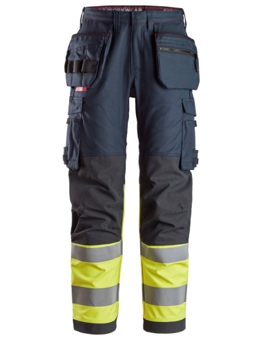 6263 - PANTALON DE TRAVAIL AVEC POCHES HOLSTER, HAUTE VISIBILITÉ, CLASSE 1 SNICKERS WORKWEAR