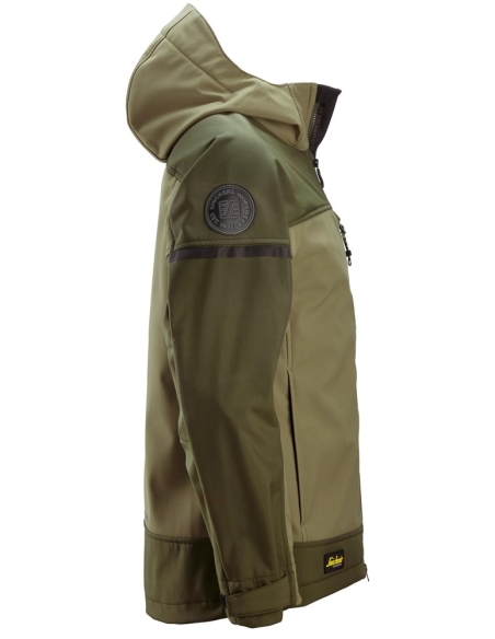 1226 - VESTE À CAPUCHE SOFTSHELL STRETCH SNICKERS WORKWEAR