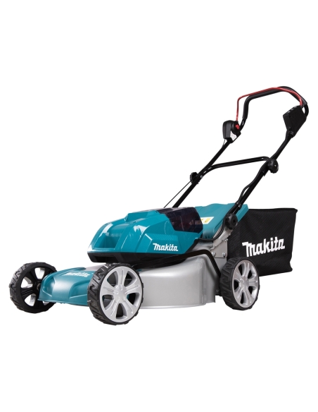 SET TONDEUSE LXT DLM463PT2 + DÉBROUISSAILLEUSE DUR181 Z + 2X ACCUS 18V 5A/H + CHARGEUR RAPIDE DOUBLE - MAKITA