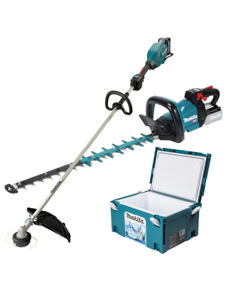 SET DÉBROUISSAILLEUSE 40V BL UR007GM101 + TAILLE HAIE  UH004GZ + COFFRET ISOLANT 198254-2 - MAKITA