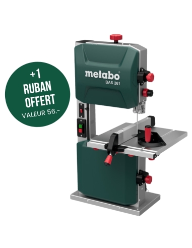SCIE À RUBAN BAS 261 + 1 RUBAN OFFERT - METABO