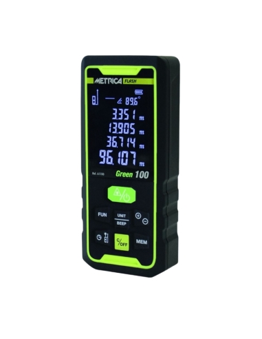 TÉLÉMÈTRE LASER FLASH GREEN 100 M - MÉTRICA