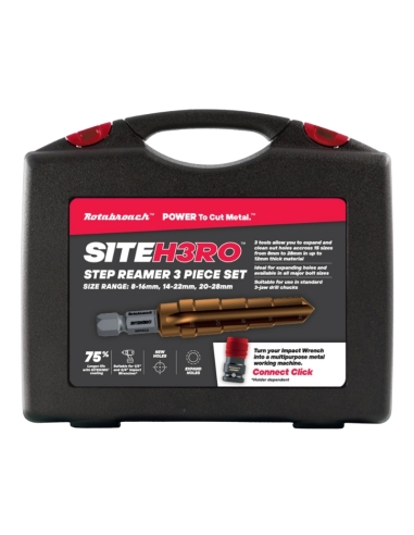 SET DE 3 ALÉSOIRS ÉTAGÉS HSS - SITEH3RO
