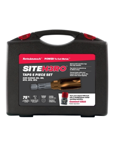 SET DE 5 TARAUDS UNIQUES HSS - SITEH3RO