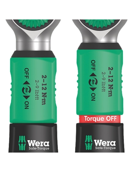CLÉ DYNAMOMÉTRIQUE SAFE-TORQUE A1 CARRÉ 1/4" 2-12 NM - WERA