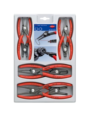 JEU DE 8 PINCES DE PRÉCISION POUR CIRCLIPS - KNIPEX
