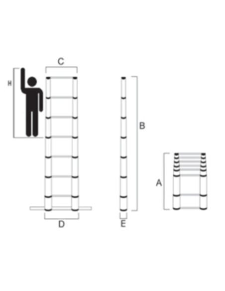 ÉCHELLE TÉLESCOPIQUE "COMPACT"