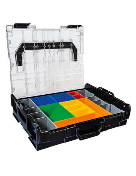 BOX DE RANGEMENT 102 TRANSPARENT AVEC LOT INSERBOX H3 LB102 - L-BOXX