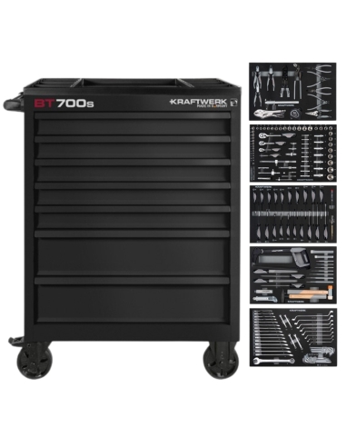 SERVANTE D'ATELIER NOIRE BASIC LINE...