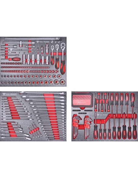 SERVANTE 8 TIROIRS TFTT-ET DONT 3 TIROIRS PLEINS - TOOL FRANCE