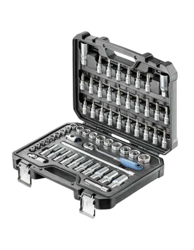 JEU DE CLÉS À DOUILLES 3/8" 61 PIÈCES...