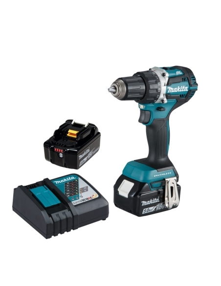 PERCEUSE-VISSEUSE DDF484RTJ + 2 ACCUS 5.0AH + 1 CHARGEUR - MAKITA