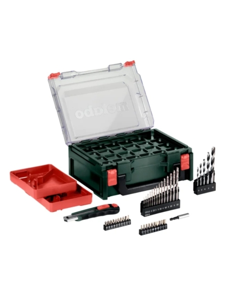 SET PERCEUSE À PERCUSSION SANS FIL 12V + 78 ACCESSOIRES - METABO