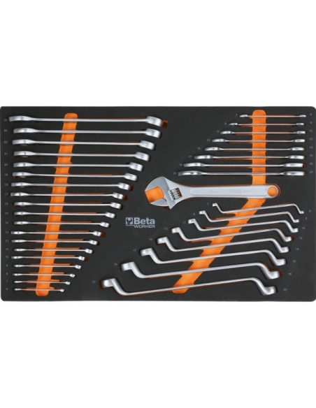 SERVANTE MOBILE D’ATELIER ORANGE À 7 TIROIRS, AVEC COMPOSITION DE 240 OUTILS - BETA