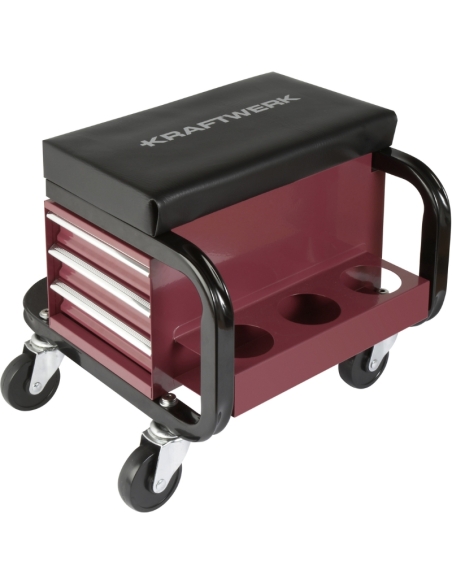 SIÈGE ATELIER MOBILE 3 TIROIRS ET SUPPORT AÉROSOLS - KRAFTWERK