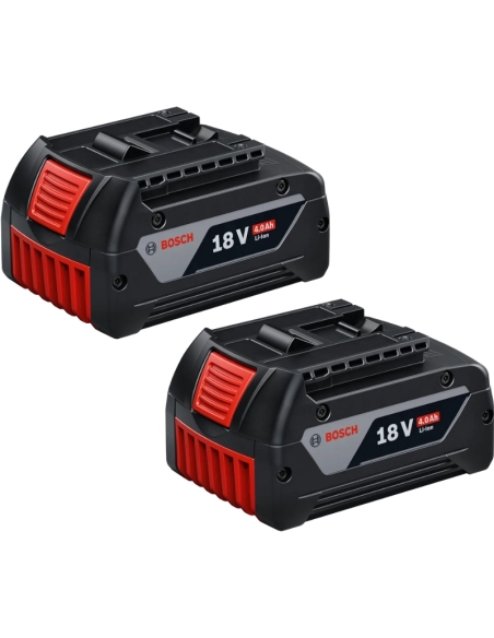 SET COMBINÉ 3 OUTILS 18V GSR + GWS + GBH + 2 x GBA 18V 4.0Ah + GAL 18V-40 - BOSCH