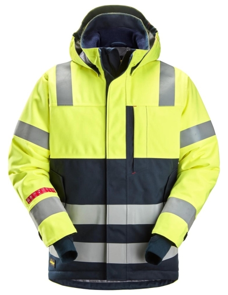 1162 - PROTECWORK, VESTE IMPERMÉABLE À CAPUCHE ISOLÉE, CLASSE 3 SNICKERS WORKWEAR