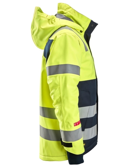 1162 - PROTECWORK, VESTE IMPERMÉABLE À CAPUCHE ISOLÉE, CLASSE 3 SNICKERS WORKWEAR