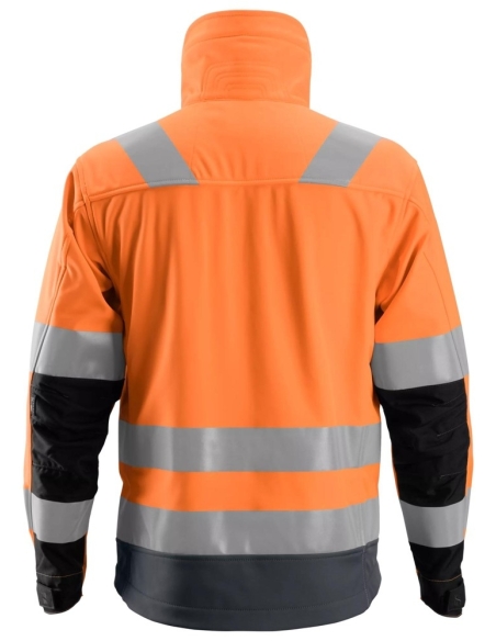 1230 - ALLROUNDWORK, VESTE SOFTSHELL HAUTE VISIBILITÉ, CLASSE 3 SNICKERS WORKWEAR