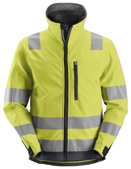 1230 - ALLROUNDWORK, VESTE SOFTSHELL HAUTE VISIBILITÉ, CLASSE 3 SNICKERS WORKWEAR