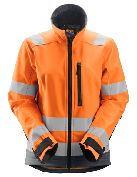 1237 - ALLROUNDWORK, VESTE SOFTSHELL POUR FEMME, HAUTE VISIBILITÉ, CLASSE 2/3 SNICKERS WORKWEAR