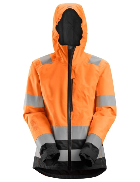 1347 - ALLROUNDWORK, VESTE IMPERMÉABLE POUR FEMME EN SHELL, HAUTE VISIBILITÉ, CLASSE 2/3 SNICKERS WORKWEAR