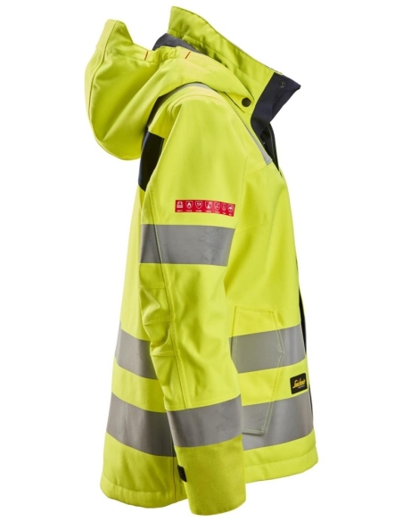 1368 - PROTECWORK, VESTE SHELL IMPERMÉABLE POUR FEMME, HAUTE VISIBILITÉ, CLASSE 3 SNICKERS WORKWEAR