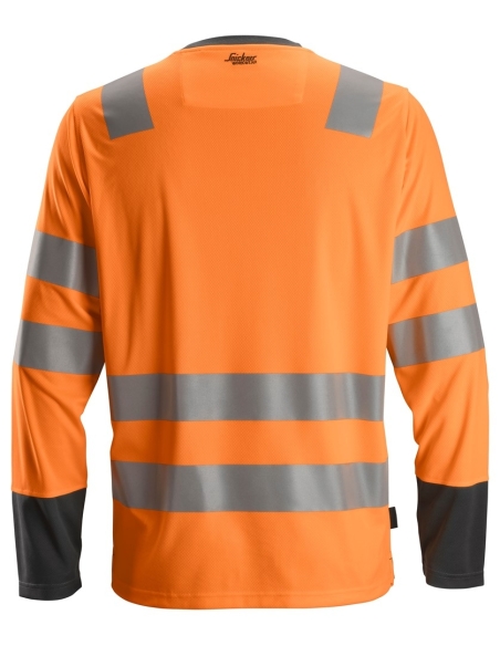 2433 - ALLROUNDWORK, T-SHIRT À MA NCHES LONGUES, HAUTE VISIBILITÉ, CLASSE 2 SNICKERS WORKWEAR