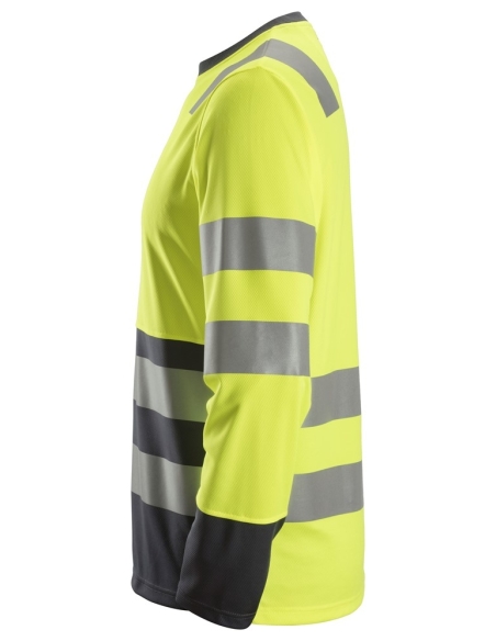 2433 - ALLROUNDWORK, T-SHIRT À MA NCHES LONGUES, HAUTE VISIBILITÉ, CLASSE 2 SNICKERS WORKWEAR