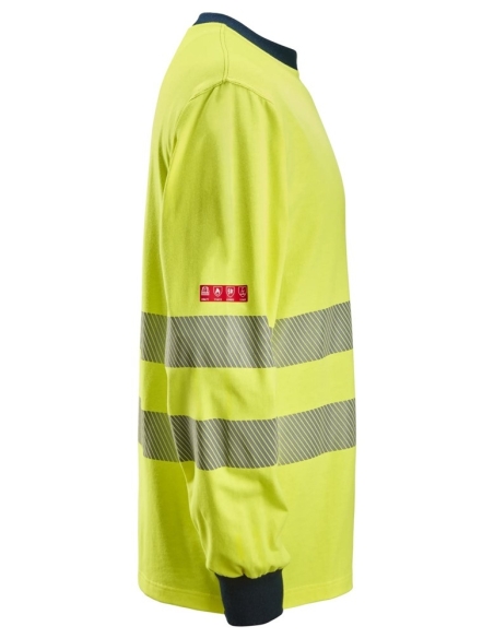 2461 - PROTECWORK, T-SHIRT À MANCHES LONGUES, HAUTE-VISIBILITÉ, CLASSE 3 SNICKERS WORKWEAR