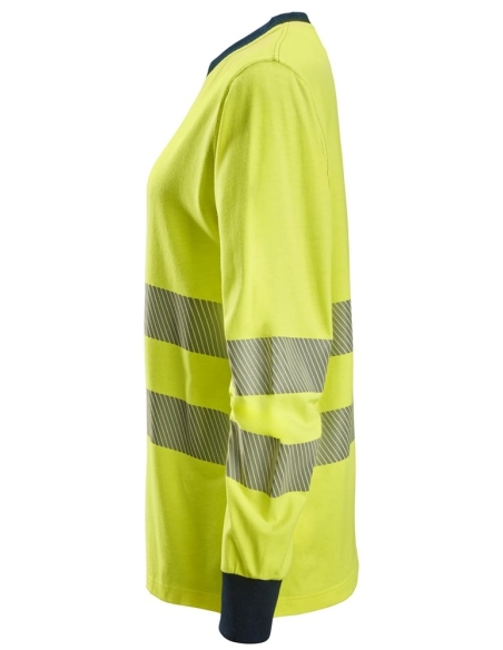 2476 - PROTECWORK- MULTINORMES, T-SHIRT À MANCHES LONGUES POUR FEMME, HAUTE-VISIBILITÉ, CLASSE 3/2 SNICKERS WORKWEAR