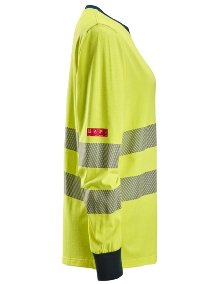 2476 - PROTECWORK- MULTINORMES, T-SHIRT À MANCHES LONGUES POUR FEMME, HAUTE-VISIBILITÉ, CLASSE 3/2 SNICKERS WORKWEAR