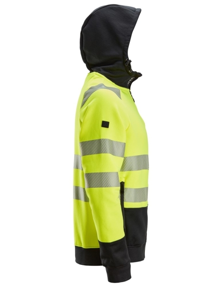 2839 - SWEAT À CAPUCHE HAUTE VISIBILITÉ AVEC FERMETURE À GLISSIÈRE PLEINE LONGUEUR, CLASSE 2 SNICKERS WORKWEAR