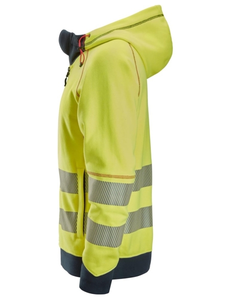 2866 - PROTECWORK, SWEAT-SHIRT À CAPUCHE À FERMETURE À GLISSIÈRE PLEINE LONGUEUR, CLASSE 3/2 SNICKERS WORKWEAR