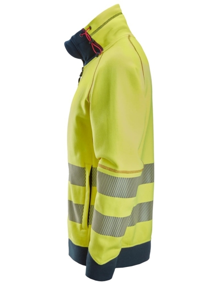 2868 - PROTECWORK, SWEAT-SHIRT À FERMETURE À GLISSIÈRE PLEINE LONGUEUR, HAUTE VISIBILITÉ, CLASSE 3/2 SNICKERS WORKWEAR