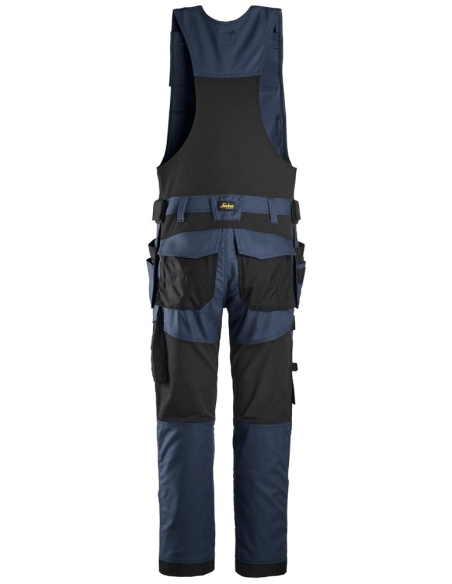 6014 - ALLROUNDWORK, SALOPETTE TOILE EXTENSIBLE POCHES FOURRE-TOUT SNICKERS WORKWEAR