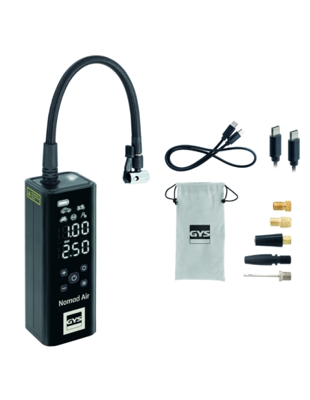 COMPRESSEUR PORTABLE NOMAD AIR AVEC FONCTION POWERBANK - GYS