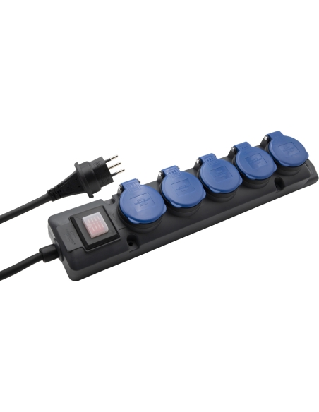 BLOC MULTIPRISES SUPER-SOLID 5 PRISES T13 - BRENNENSTUHL